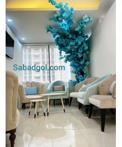 درخت شکوفه آبی رنگ